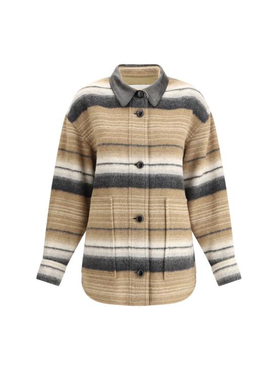 25SS 이자벨마랑에뚜왈 셔츠 MA0367FAC1D02E 50CM BROWN