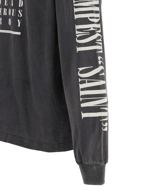 24FW 세인트 미카엘 긴팔 티셔츠 SMYS10000011BLACK Black - SAINT MXXXXXX