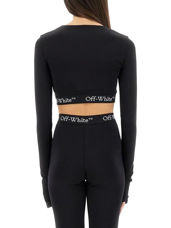 25SS 오프화이트 긴팔 티셔츠 OWVB027 S25JER0011000 Black - OFF WHITE