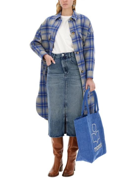 25SS 이자벨마랑 데님 스커트 JU0045FB B1H07I30LU Navy - ISABEL MARANT