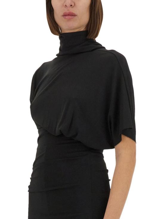 25SS 릭 오웬스 반팔 티셔츠 LI01E4205 CVI09 Black - RICK OWENS