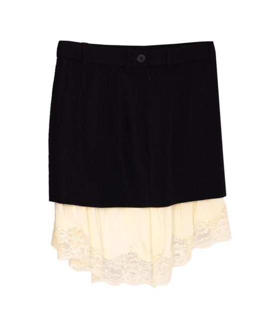 25SS 발렌시아가 숏 스커트 831246TMT321000 Black