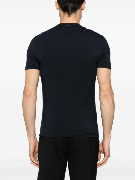 25FW 에르메네질도제냐 반팔 티셔츠 N3M201810 412 BLUE - ERMENEGILDO ZEGNA