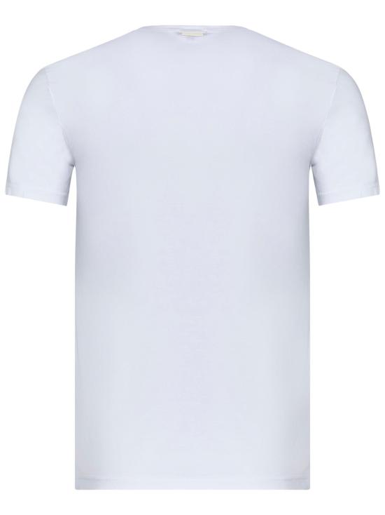 25FW 에르메네질도제냐 반팔 티셔츠 N3M201810 105 WHITE - ERMENEGILDO ZEGNA