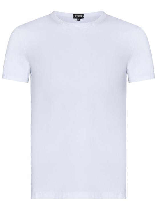 25FW 에르메네질도제냐 반팔 티셔츠 N3M201810 105 WHITE