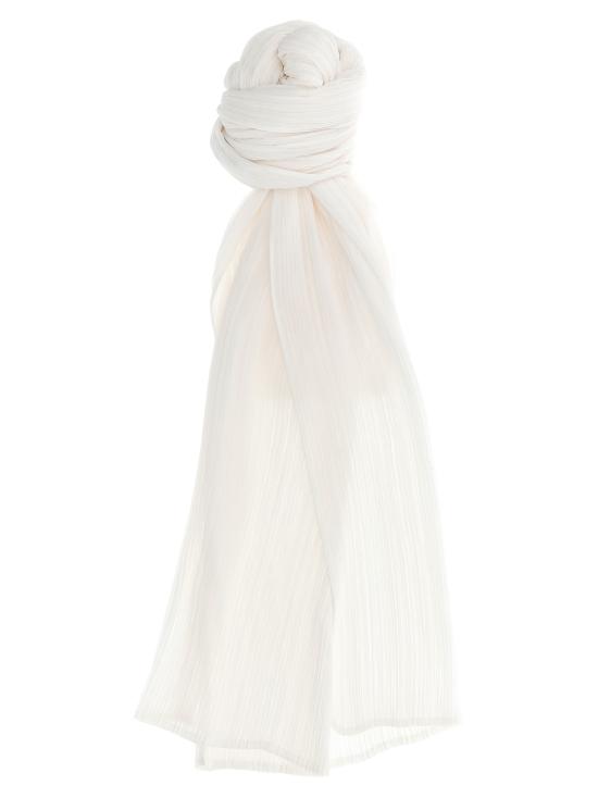 25FW 플리츠플리즈 머플러/스카프 PP56AD11101 White