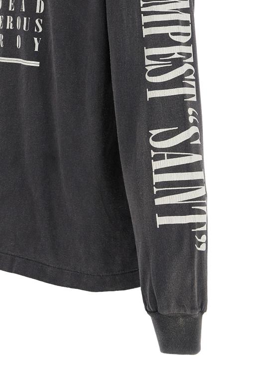 24FW 세인트 미카엘 긴팔 티셔츠 SMYS10000011BLACK Black - SAINT MXXXXXX