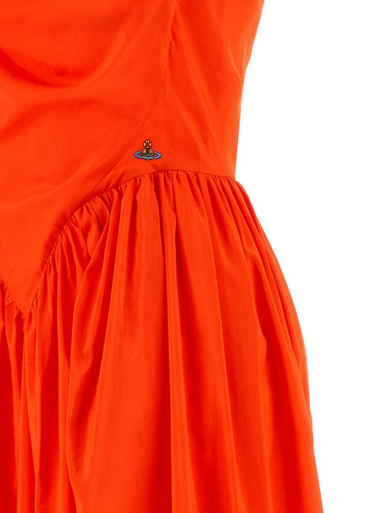 25SS 비비안웨스트우드 롱 원피스 1101032ZW012UF405 Orange - VIVIENNE WESTWOOD