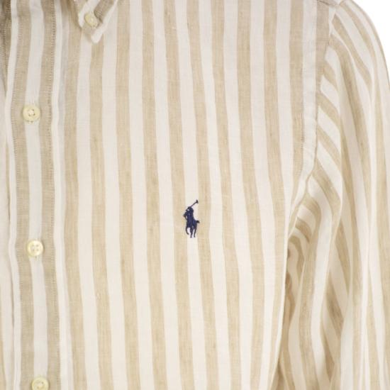 25SS 폴로 랄프로렌 긴팔 셔츠 710969636 BEIGE WHITE - POLO RALPH LAUREN