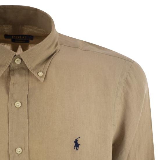  폴로 랄프로렌 긴팔 셔츠 710966294 BEIGE - POLO RALPH LAUREN