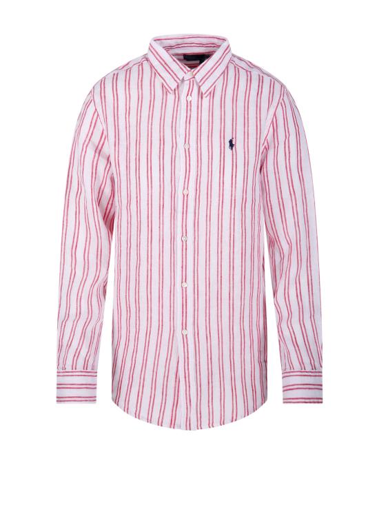 25SS 랄프 로렌 블라우스 211970691008 1879B WHITE RED