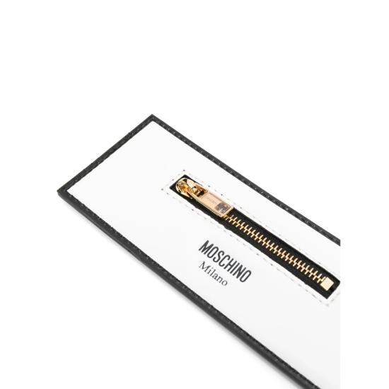 25SS 모스키노 키링 MC5415PP0M OM3 10D WHITE BLACK - MOSCHINO