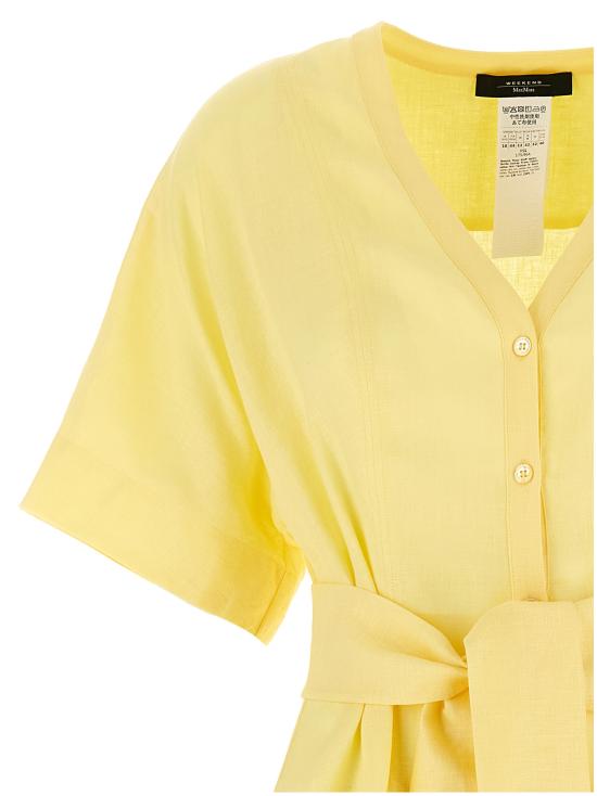 25SS 위켄드막스마라 미디 원피스 2515221033600002 Yellow - WEEKEND MAX MARA