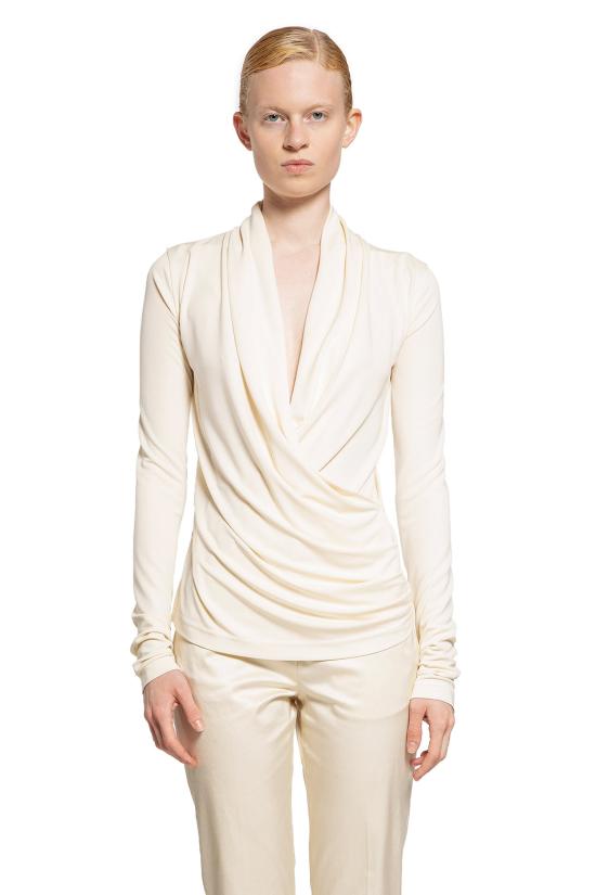  토템 블라우스 252WRT0443FB0162116 Beige - TOTEME