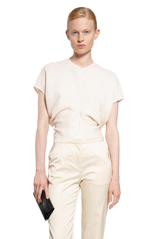  토템 블라우스 243WRT0331FB0199055 Off white - TOTEME