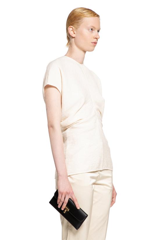  토템 블라우스 243WRT0331FB0199055 Off white - TOTEME