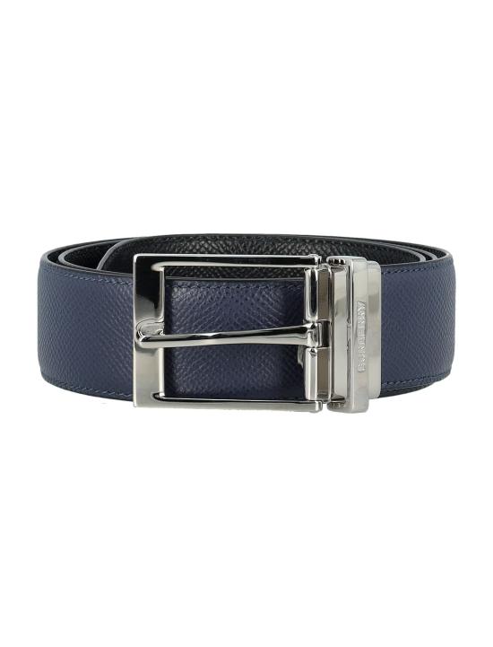 24FW 버버리 가죽 벨트 8040191 A1189 NAVY BLACK SILVER