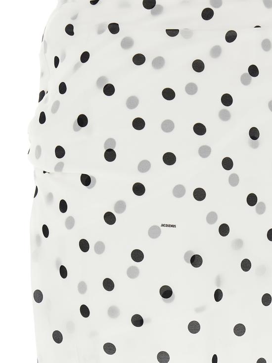 25SS 자크뮈스 롱 원피스 25E251DR23717809BT White Black - JACQUEMUS