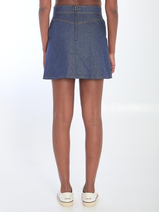 25SS 셀린느 숏 스커트 RJ0330842 BLUE - CELINE