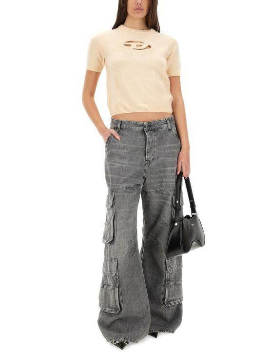 25SS 디젤 반팔 티셔츠 A17504 0KCAE7FB Beige - DIESEL