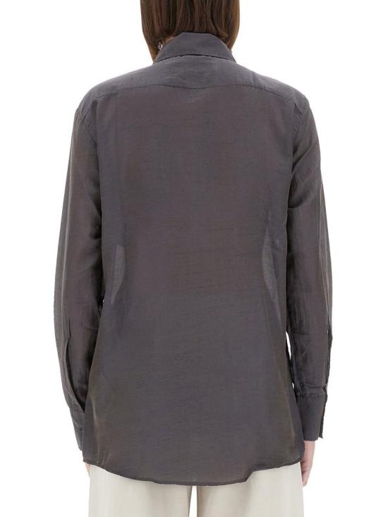 25SS 아워레가시 셔츠 W2252SC CHARCOALBORDEAUXCOTTONSILK Grey - OUR LEGACY