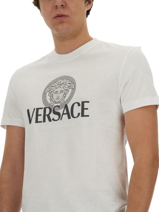 25SS 베르사체 반팔 티셔츠 1014226 1A100881W000 WHITE - VERSACE
