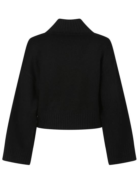 25FW 파비아나 필리피 하이 넥 와이드 소매 스웨터  MAD224F077 SK18 Black - FABIANA FILIPPI