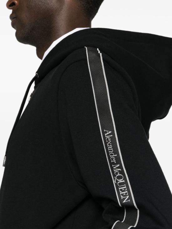 24FW 알렉산더 맥퀸 트레이닝 티셔츠 654794 QXAAP0548 Black - ALEXANDER MCQUEEN