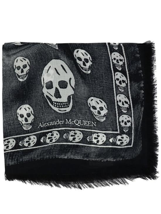 24FW 알렉산더 맥퀸 머플러/스카프 792439 4418Q1077 Black