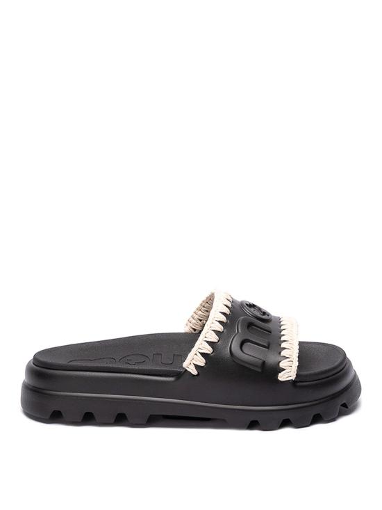 26SS 모우 뮬/슬리퍼 MUSW661000NBKWH Black