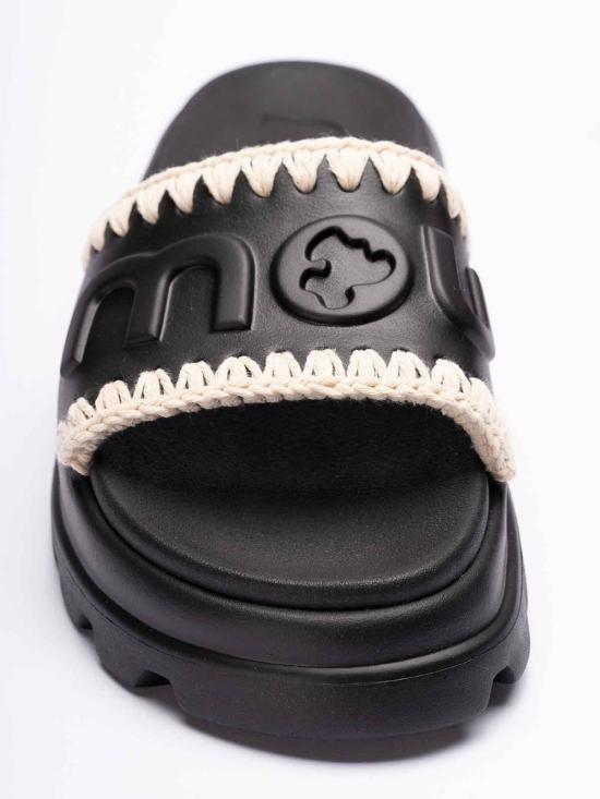 26SS 모우 뮬/슬리퍼 MUSW661000NBKWH Black - MOU