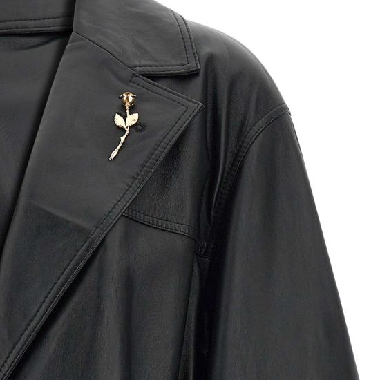 25SS EMILY RATAJKOWSKI X MARELLA 가죽 자켓 2513441028200 001 Black - OTHER BRANDS