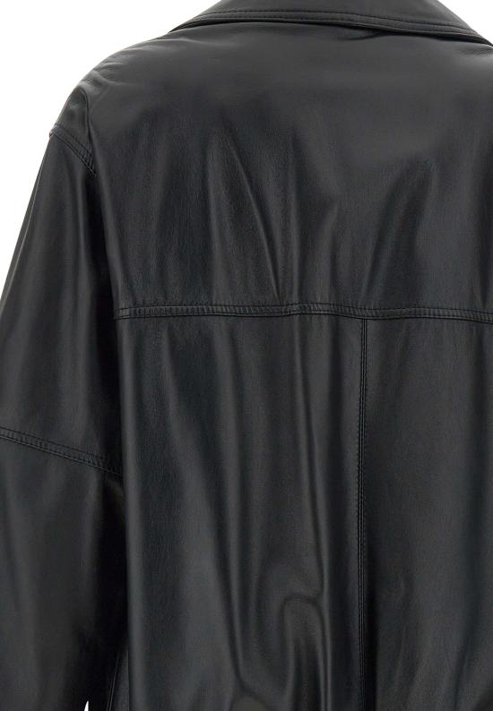 25SS EMILY RATAJKOWSKI X MARELLA 가죽 자켓 2513441028200 001 Black - OTHER BRANDS