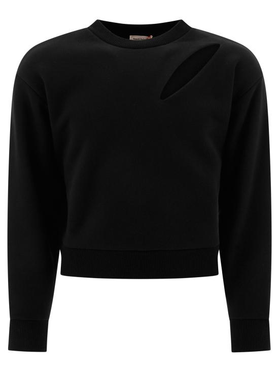 24FW 알렉산더 맥퀸 긴팔 티셔츠 794769QLAC81000 Black