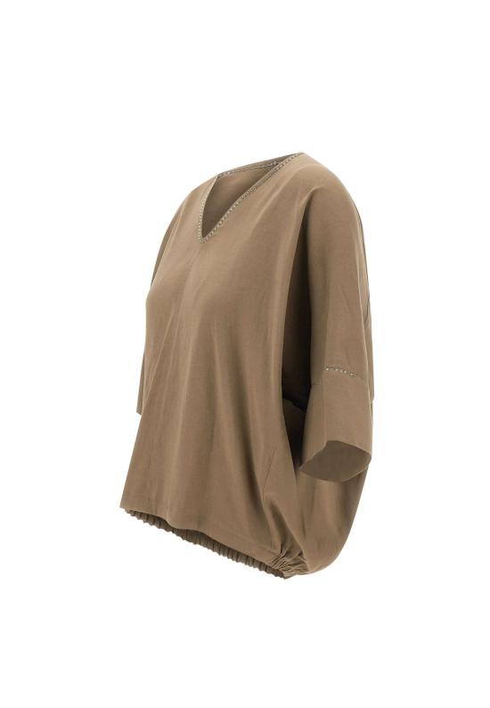 25SS 파비아나 필리피 블라우스 TPDC02F361H550 1266 Brown - FABIANA FILIPPI