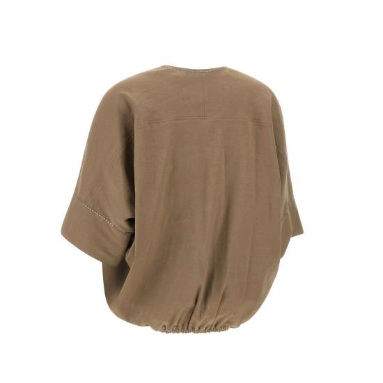 25SS 파비아나 필리피 블라우스 TPDC02F361H550 1266 Brown - FABIANA FILIPPI