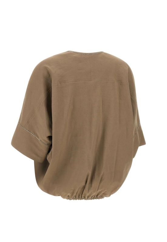 25SS 파비아나 필리피 블라우스 TPDC02F361H550 1266 Brown - FABIANA FILIPPI