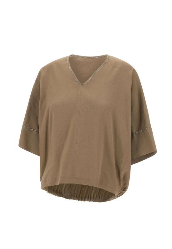 25SS 파비아나 필리피 블라우스 TPDC02F361H550 1266 Brown