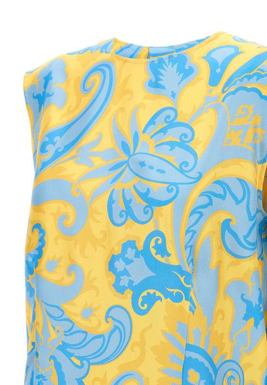 25SS 에트로 민소매 티셔츠 WRJA0086 99SA1G6X0841 Yellow - ETRO