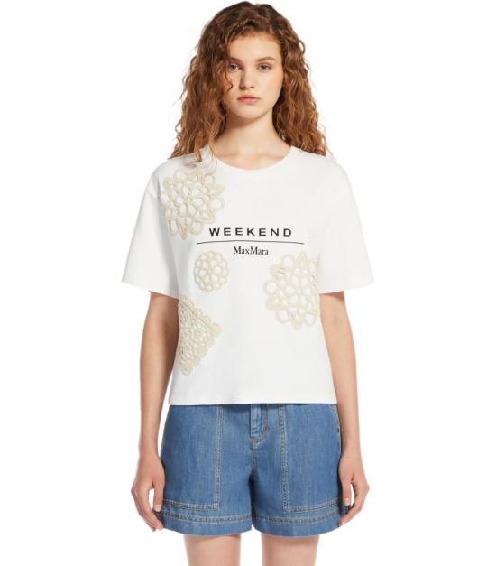 25SS 위켄드막스마라 반팔 티셔츠 2515941052600 003 S White - WEEKEND MAX MARA