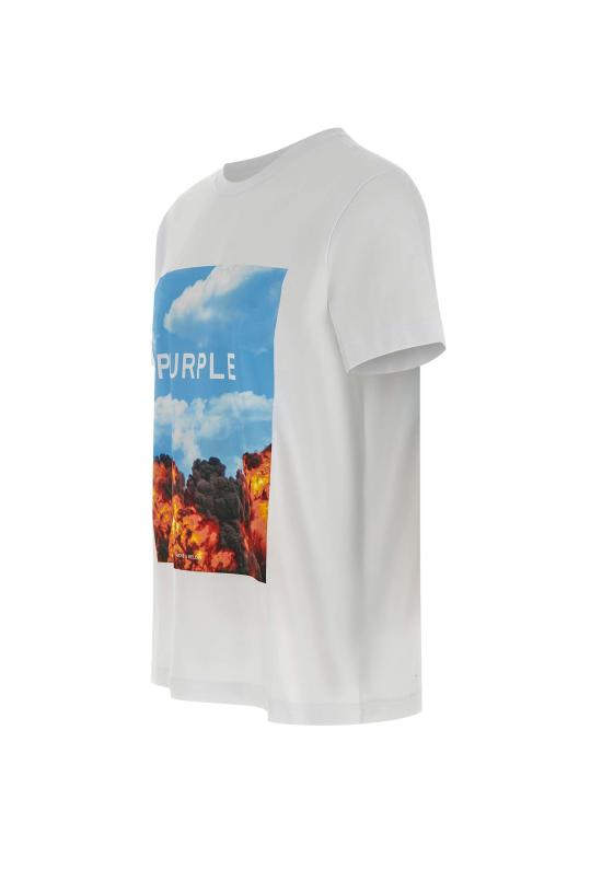 25SS 퍼플 브랜드 반팔 티셔츠 P109CWAB225 WHITE White - PURPLE BRAND