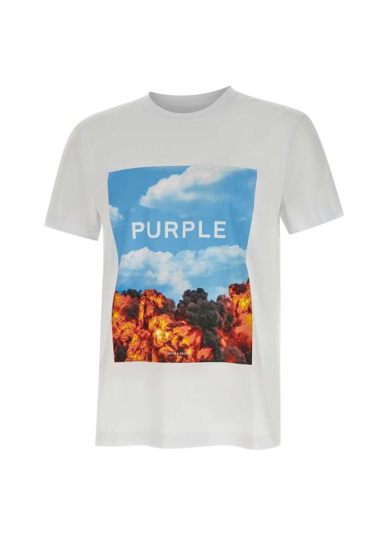 25SS 퍼플 브랜드 반팔 티셔츠 P109CWAB225 WHITE White