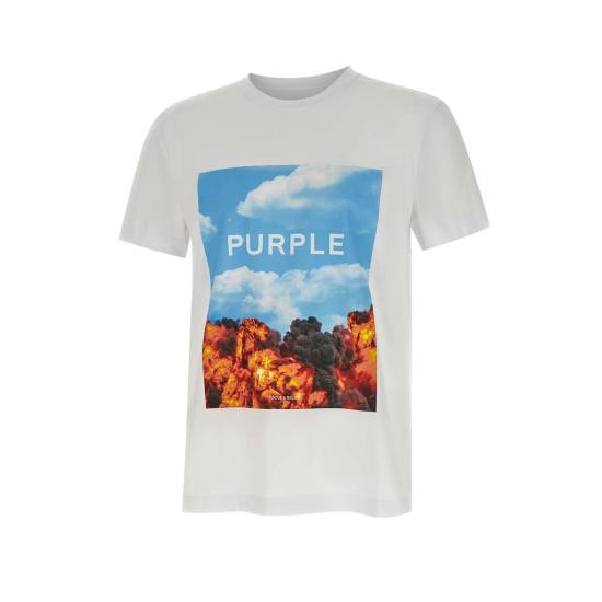 25SS 퍼플 브랜드 반팔 티셔츠 P109CWAB225 WHITE White - PURPLE BRAND