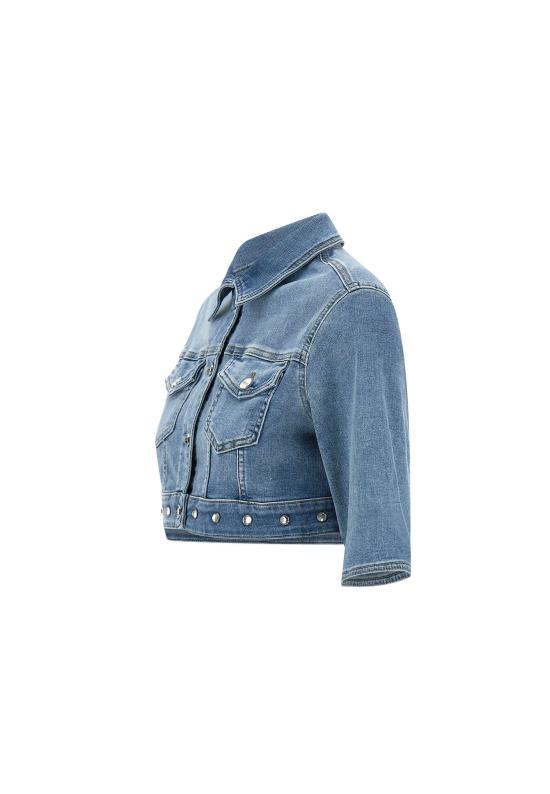 25SS 리우조 데님 자켓 UA5077D4615 78757 Blue - LIU JO