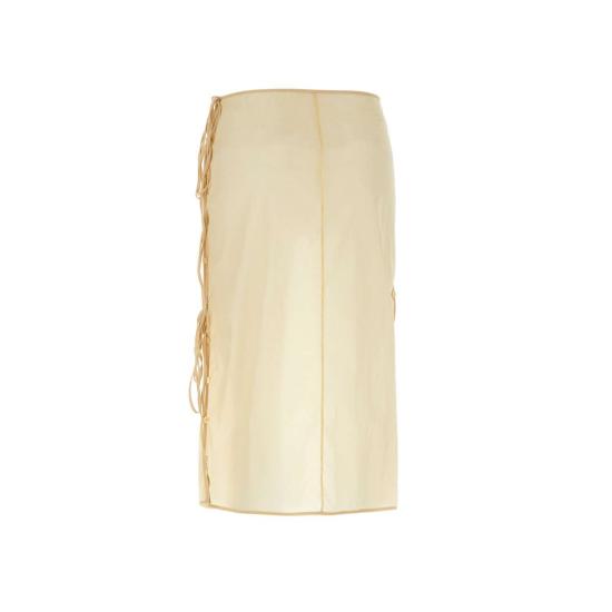 25SS 로우클래식 미디 스커트 LW251SK07BK 0269 Beige - LOW CLASSIC