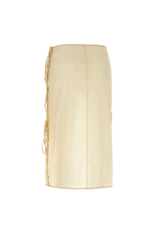 25SS 로우클래식 미디 스커트 LW251SK07BK 0269 Beige - LOW CLASSIC