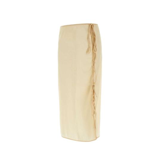 25SS 로우클래식 미디 스커트 LW251SK07BK 0269 Beige - LOW CLASSIC