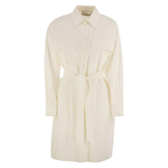 25SS 위켄드막스마라 BALOCCO 발로코 미디 셔츠 원피스  2515221082600 WHITE