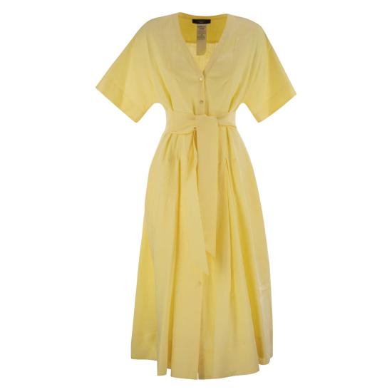 25SS 위켄드막스마라 미디 원피스 2515221033600 YELLOW