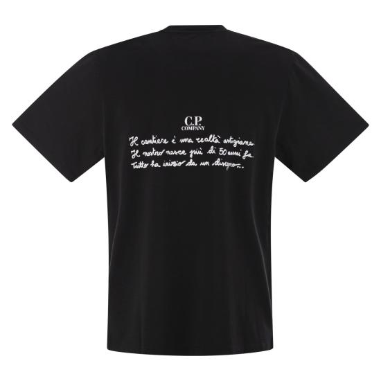 25SS 씨피 컴퍼니 반팔 티셔츠 18CMTS319A BLACK - C.P. COMPANY